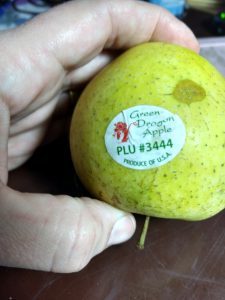 Green dragon apple