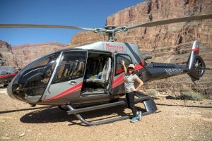 Lisa Niver at the Grand Canyon by Helicopter