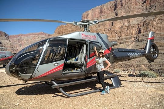 Lisa Niver at the Grand Canyon by Helicopter