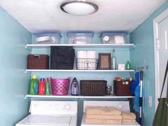 laundry shelving ideas room with rattan small closet organization