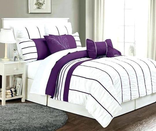 purple and white bedding simple bedroom with 8 piece cal king villa sets gray