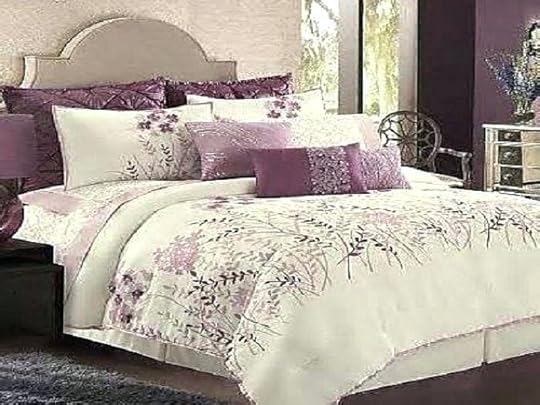 purple and white bedding chic black for teen girls leaf prints leaves intended comforter plan sets