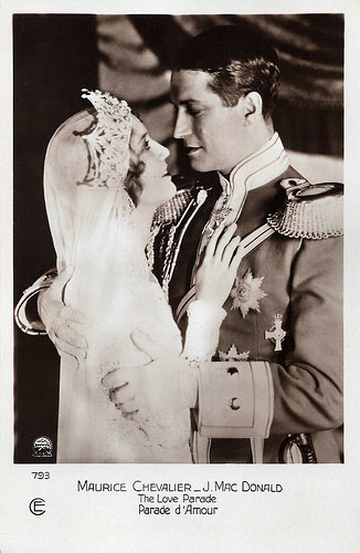 Jeanette MacDonald and Maurice Chevalier, The Love Parade (1929)