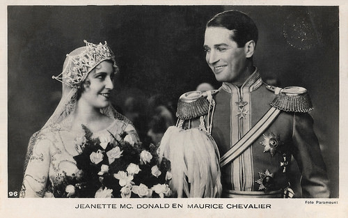 Jeanette McDonald and Maurice Chevalier in The Love Parade (1929)