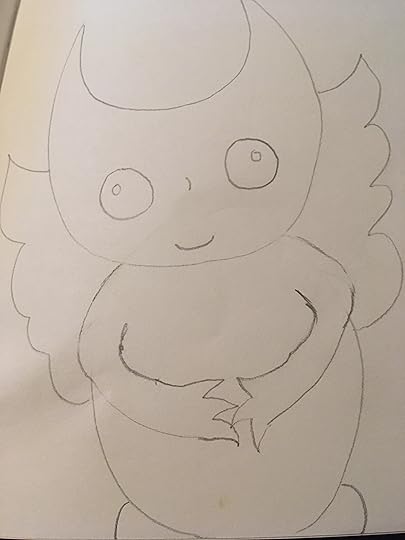 Weird half dragon angel demon thing