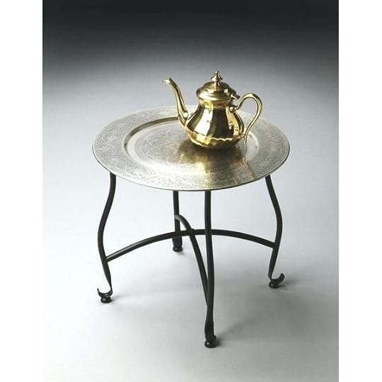 moroccan end table butler metal tray furniture for sale uk
