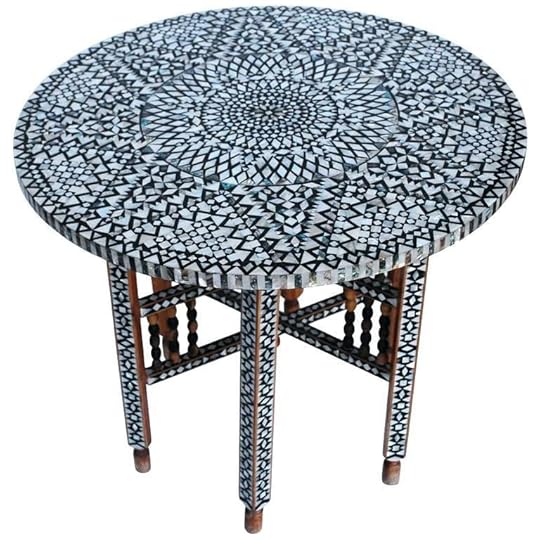 moroccan end table beautiful mid century mother of pearl coffee base