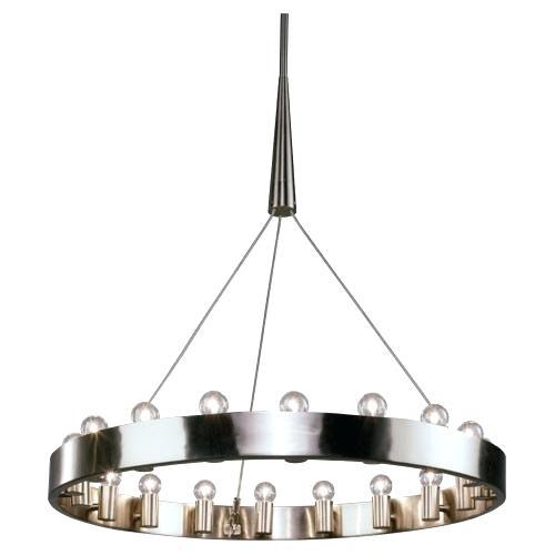 robert abbey chandelier brushed nickel delany rectangular