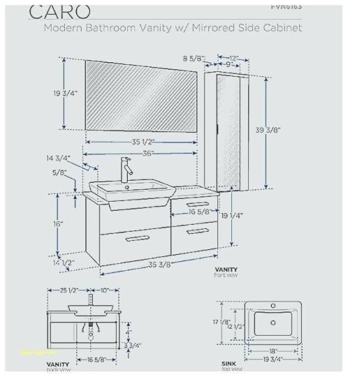 vanity mirror height standard of bathroom with image above sink