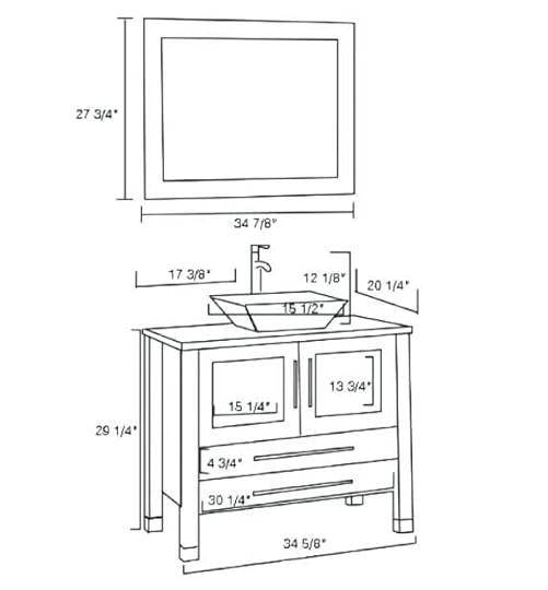 vanity mirror height bathroom pictures standard above