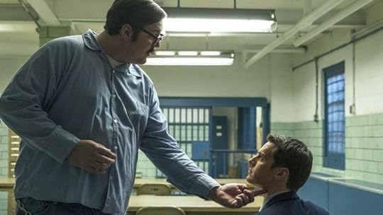 Cameron Britton as Ed Kemper opposite Jonathan Groff's Holden Ford. His performance made my living room feel colder.