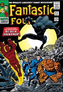 Black Panther's fist appearance