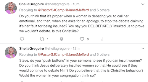 My reply after Steve Camp insulted us