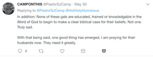 Steve Camp calls me uneducated