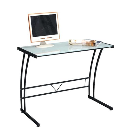 glass top desk inspiring small computer desks mid century best interior with drawers