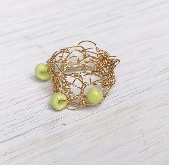 Learn How to Knit with Wire | Learn How to Crochet with Wire | Make wire and bead rings with Vickie Howell. [VIDEO] from her Ask Me Monday series. #knitwithwire #crochetwithwire #crochetwithbeads #knitwithbeads #summerknitting #knittingjewelry #crochetjewelry