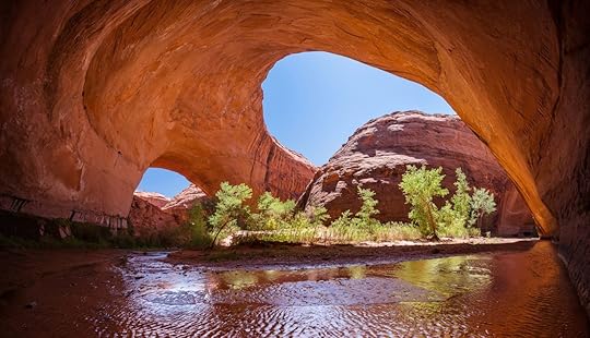 Double water arches within Glen Canyon National Recreation Area