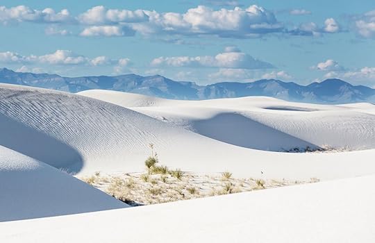 White sand dunes