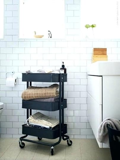 bathroom cart capricious rolling to store bath accessories cartridge shower