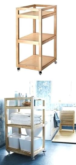 bathroom cart the helps to store everything nearby when you need it and can be with drawers