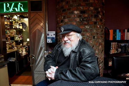 George R.R. Martin inside Jean Cocteau Cinema Santa Fe New Mexico