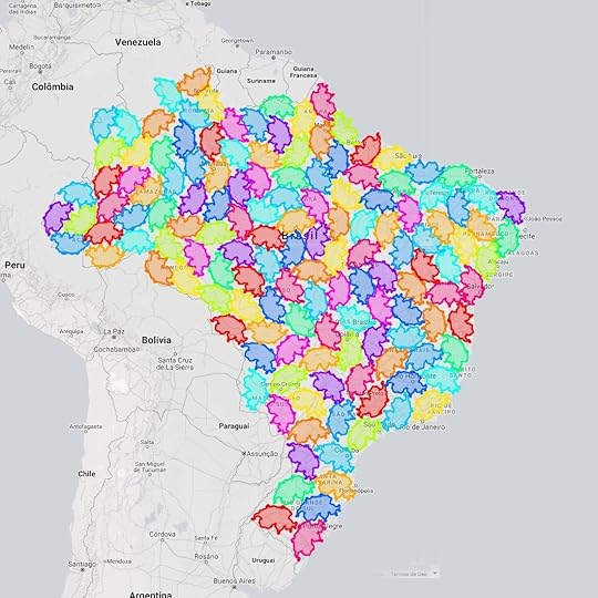 Size of Switzerland vs. Brazil map