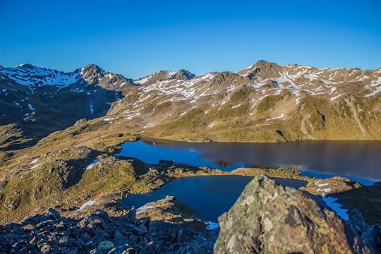 Gergeous Angelus lake in New Zealand