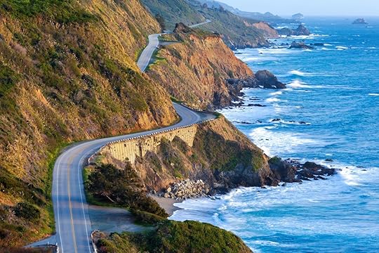 Highway 1 at southern end of Big Sur, California