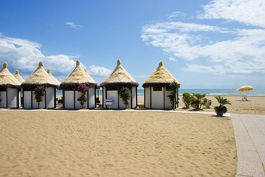 The famous Lido Beach of Venice in Italy.