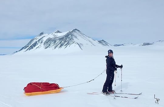 Woman in antarctica