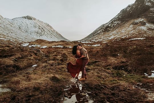 March in Glencoe Highlands, Scotland