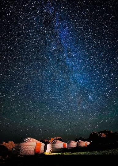 Mongolia ger camp and stars