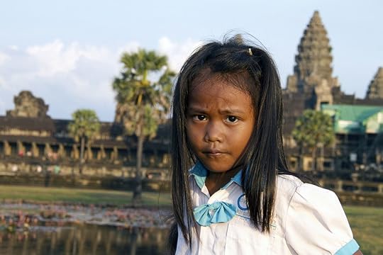 Young girl at Angkor Wat