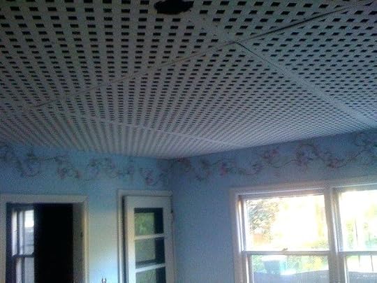lattice ceiling also known as the worlds worst design decision basements ceilings and concrete walls modern studded light