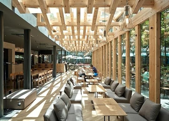 lattice ceiling architects adds wooden to cafe in china basement ideas