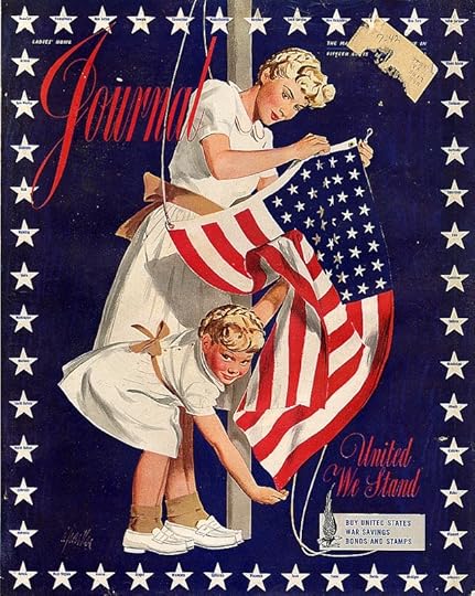 Cover of Ladies’ Home Journal for the “United We Stand” campaign, 4 July 1942