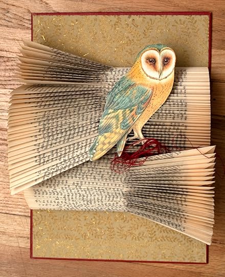 Rachael Ashe Altered Book Art of an Owl