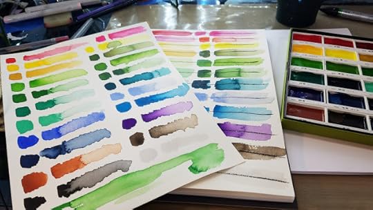 Kuretake Gansai Tambi Swatches