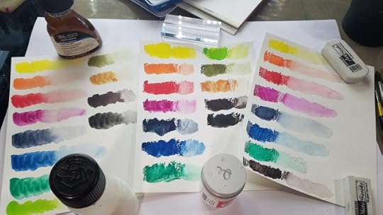Derwent Inktense Block Swatches