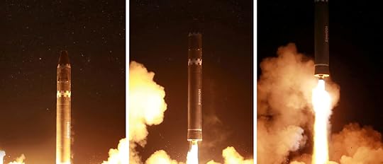 A view of the newly developed intercontinental ballistic rocket Hwasong-15's test was successfully launched is seen in this undated photo released by North Korea's Korean Central News Agency (KCNA) in Pyongyang November 30, 2017. REUTERS/KCNA