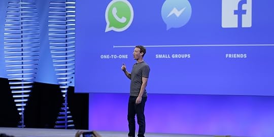 Facebook CEO Mark Zuckerberg during the keynote address at the F8 Facebook Developer Conference Tuesday, April 12, 2016, in San Francisco. Facebook says people who use its Messenger chat service will soon be able to order flowers, request news articles and talk with businesses by sending them direct text messages. At its annual conference for software developers, Zuckerberg said the company is releasing new tools that businesses can use to build