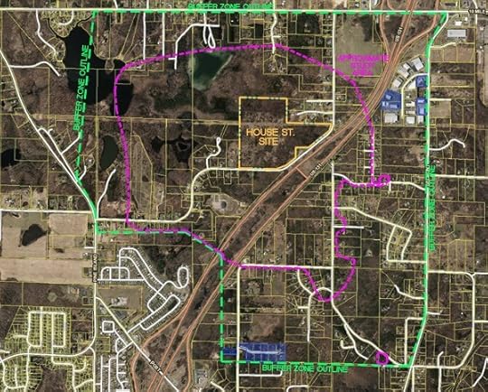 Map shows initial study area and expanded 