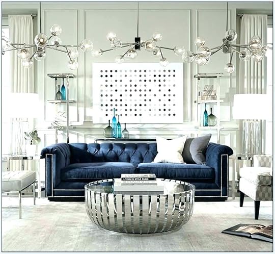 navy tufted sofa blue velvet for button cozy with regard to peacock