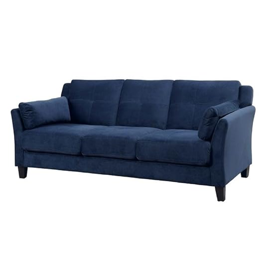 navy tufted sofa furniture of in dark blue velvet