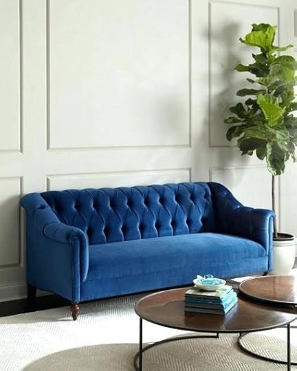 navy tufted sofa blue quick look house a velvet bed