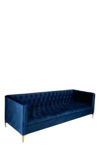 navy tufted sofa order in blue velvet