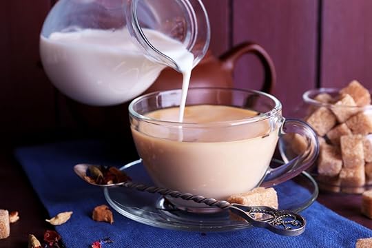 Black tea with milk and sugar
