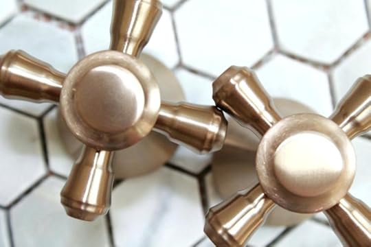 delta champagne bronze faucet cross handles bathroom rp31558cz tub drain