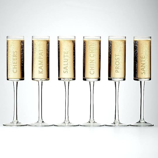 redenvelope com set of 6 cheers champagne flutes from red envelope gifts online