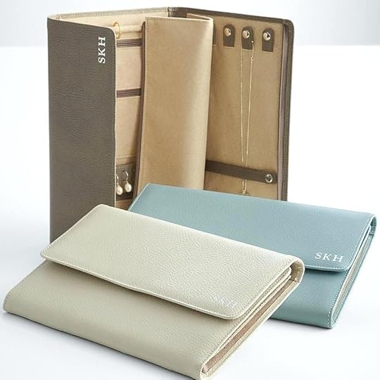 redenvelope com love this in the pewter color leather jewelry portfolio from red envelope tree